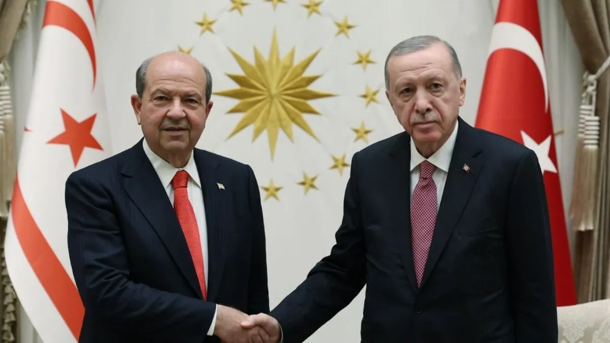 Başkan Erdoğan, KKTC Cumhurbaşkanı Ersin Tatar ile görüştü