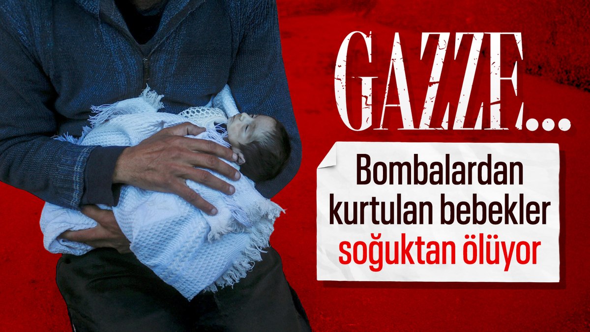 Gazze’de soğuktan donarak ölen bebek sayısı 7’ye yükseldi