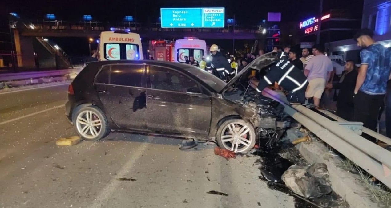 Düzce’de trafik dehşeti: 5 yaralı